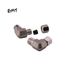 Brand new high quality Npt male metric thread forged  bite type elbow press fittings